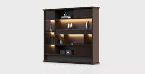 Chất lượng cao Thiết kế mới phổ biến độc đáo bán buôn cao cấp gỗ hiện đại lưu trữ tủ sách tủ sách - Product Image 2