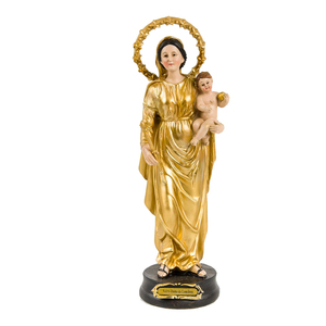 Statue personnalisable en résine de la Vierge Marie et Jésus, peinte à la main, décoration de Noël pour la maison, artisanat d'art populaire - Product Image 5