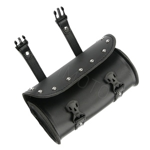 Universale moto E accessori per bici lato anteriore Mini Barrel Fork Tool <span class=keywords><strong>borsa</strong></span> da manubrio per <span class=keywords><strong>Ducati</strong></span> Suzuki Yamaha XVS 400 - Product Image 1