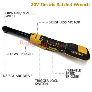 Çiğ 3/8 "16cm uzun kafa akülü 20V fırçasız elektrikli tork anahtarı endüstriyel şarj edilebilir lityum-iyon pil paslanmaz - Product Image 4