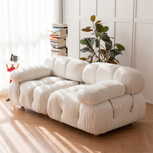 Divani da salotto di lusso dal Design minimalista moderno e minimalista in flanella pieno fiore - Product Image 4