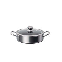 Lot de 10 ustensiles de cuisson hybrides en acier inoxydable avec couvercles, antiadhésifs, 3 couches, motif nid d'abeille, poignées isolantes