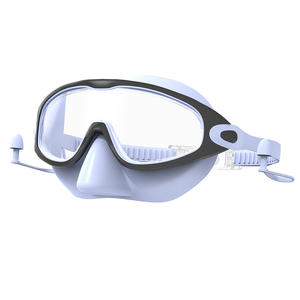 <span class=keywords><strong>Gafas</strong></span> de Natación HD con Marco Grande para Niños, <span class=keywords><strong>Gafas</strong></span> de Buceo de Silicona Antivaho e Impermeables, Tapones para los Oídos Integrados, Máscaras para los Ojos - Product Image 6