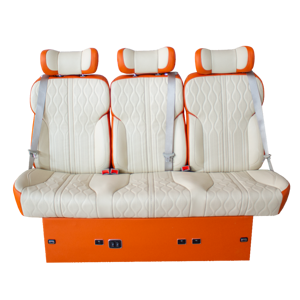 Asientos de Cuero PU de Lujo Versátiles para 3 Personas, Camas Plegables Cómodas para Autocaravanas, Caravanas, Autocaravanas Modificadas - Product Image 6