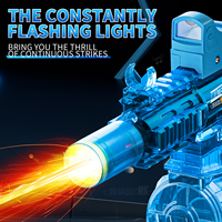 2025 nouveau été extérieur arrière-cour jeu jouets automatique pistolet à eau longue portée tir électrique M416 pistolets à eau lumières LED pour les enfants
