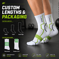 Chaussettes de sport personnalisées pour la course à pied avec logo, en coton tricoté respirant, chaussettes de sport d'extérieur, chaussettes de basketball rembourrées, chaussettes athlétiques