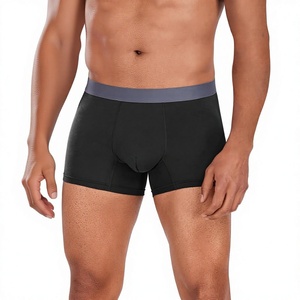 Calzoncillos bóxer retro de algodón para hombre, de talle medio, tejidos, de color liso, transpirables, cómodos, paquete de cuatro, para uso diario, talla XL - Product Image 3