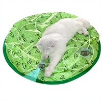 Nouveauté, vente en gros, jouet interactif pour chat en polyester écologique de luxe, balle roulante électrique, couleur verte