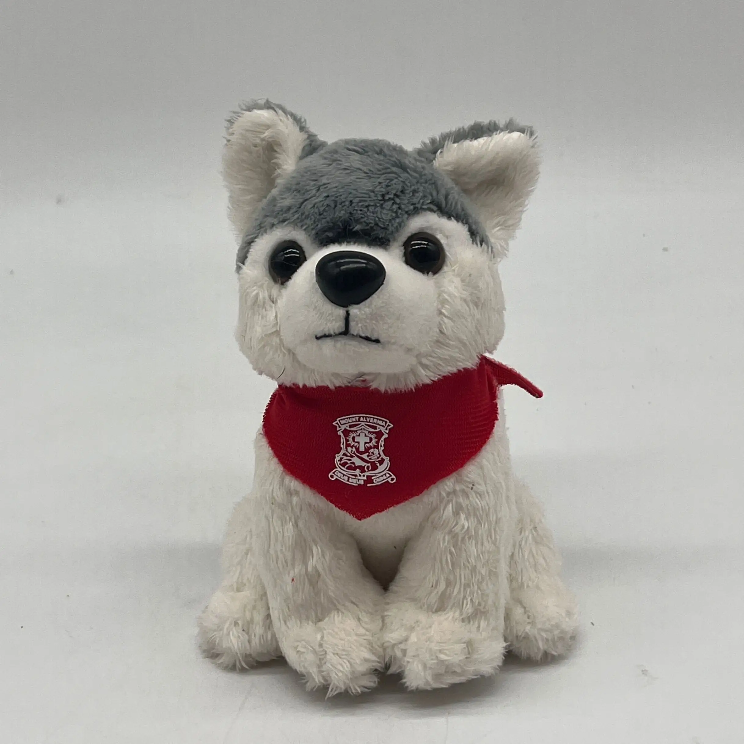 custom logo plush wolf keychain stuffed dog pendant husky plush key chain Zoo souvenirs