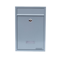 Boîte aux lettres murale extérieure en acier inoxydable, boîte à lettres, boîte à lettres avec serrure à clé, design étanche, bureau, colis, durable, vente chaude