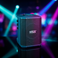 Enceinte portable Bluetooth ELETREE NS-690BT avec lumière RVB colorée, radio FM, lecteur USB/TF, rechargeable, pour fêtes en extérieur, enceinte sans fil