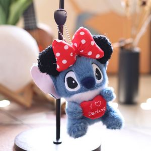 Ba lô trẻ em, túi xách nữ, đồ chơi búp bê 3D, móc khóa hình hoạt hình Stitch chất lượng cao, chống thất lạc, bán buôn - Product Image 5