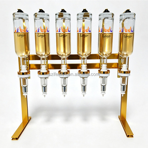 Nouvel Arrivage – Présentoir Rotatif <span class=keywords><strong>Blanc</strong></span> pour 6 Flacons de Parfum (375ml et 500ml) – Support de Table pour Huiles Parfumées - Product Image 3