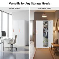 Armoire de rangement métallique en acier laminé à froid de haute qualité, personnalisable, pour la maison, la salle de sport, l'école, 2 portes, vente en gros