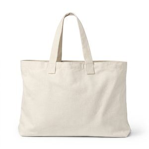 Custom Printed 100% Cotton <b>Canvas</b> <b>Tote</b> Bag with Silk Screen Logo Zipper Closure Shoulder Handle-Low MOQ for Women - Product Image 2