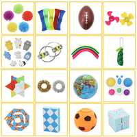 50 pièces en plastique Fidget Squeeze jouets sensoriels Pack de soulagement du Stress pour l'autisme autiste enfants adultes salle de classe boîte au trésor prix