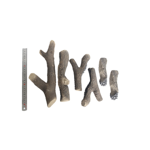 In vendita inno soggiorno <span class=keywords><strong>camino</strong></span> decorativo in fibra ceramica log <span class=keywords><strong>set</strong></span> - Product Image 4