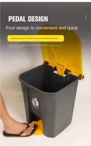 Seau <span class=keywords><strong>de</strong></span> rangement écologique en plastique à ouverture supérieure, type pression, 20L, <span class=keywords><strong>couleur</strong></span> personnalisable, pour la cuisine, la <span class=keywords><strong>maison</strong></span>, le bureau, usage commercial - Product Image 4