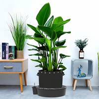 Pot auto-arrosant avec indicateur d'eau, base en tissu moderne pour toutes les plantes d'intérieur, fleurs, herbes et légumes