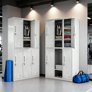 Casiers en acier personnalisés à 6 portes pour gymnase, école et bureau – Casiers métalliques pour <span class=keywords><strong>atelier</strong></span>, appartement et chambre, vestiaires du personnel - Product Image 5