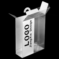 Boîte d'emballage pour caleçons pour hommes en matériaux recyclés transparents avec logo personnalisé - Boîte en plastique écologique
