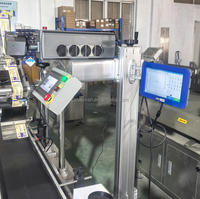 Machine d'impression de codes de lots automatiques avec date, machine de marquage laser de date d'expiration, imprimante laser CO2 avec convoyeur
