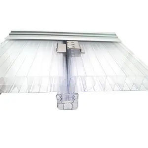 Feuille creuse imperméable de polycarbonate de structure de la serrure X de la lumière du jour U pour couvrir