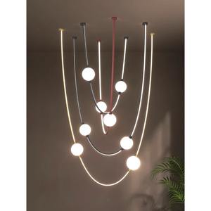 Nouvelle Lampe Magique en Forme de Haricot pour Comptoir de Bar de Salle à Manger, Luminaire Suspendu Créatif Personnalisé pour Salon, Lustre Commercial - Product Image 6