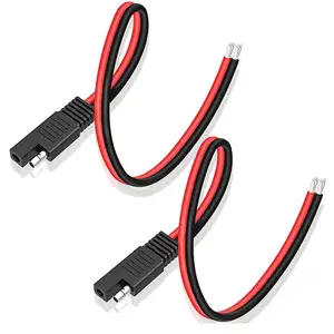 SAE Connector cabo 14AWG Quick desconexão plug extensão do carro motocicleta único e conector duplo