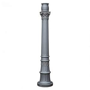 Base de colonne pour boîtier d'éclairage LED en aluminium moulé sous pression, composant OEM moulé au sable et usiné CNC, provenant de Chine - Product Image 6