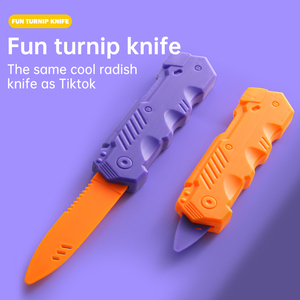 Tik Tok sıcak satış fabrika doğrudan satış dekompresyon oyuncak roman renkli bahar genişleme bıçak çocuklar için 3 + - Product Image 6