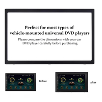 Cadre de tableau de bord audio 2 Din 7 pouces pour lecteur multimédia de voiture, pour autoradio MP5 DVD stéréo, kit de montage de tableau de bord