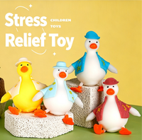 Jouet Squishy Canard Anti-Stress pour Jeunes, Gadget de Décompression à Rebond Lent, Emballage en Boîte Plastique, Vente en Gros