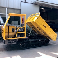 Mini-transporteur chenillé de 3 tonnes avec démarreur électrique, chargeur frontal et chargeur de tracteur, moment de charge élevé