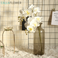 MW18905 Tiges d'orchidées Fleurs artificielles Real Touch Latex Faux Phalaenopsis Branches