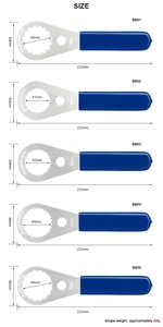 Llave de soporte inferior de bicicleta Riderace, herramienta de extracción de instalación de soporte inferior BB 39/41/44/46/49mm para BBR9000 SRAM IXF DUB BSA30 - Product Image 6