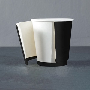 Factory Price Custom Logo Printed <b>Disposable</b> 8oz 12oz 16oz Double Wall Coffee Paper <b>Cup</b> With Lid - Product Image 2
