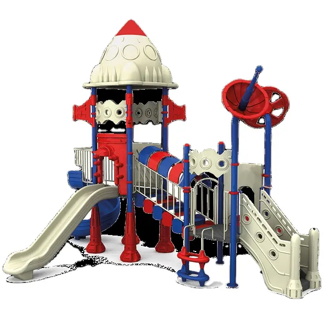 Space series play structure school outside ground playing slide equipment playground kids outdoor toys Made in Turkey