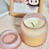 Vente en gros de pots en verre votifs faits main et personnalisables avec couvercle, 1 mèche, transparents/colorés, pour la fabrication de bougies, les fêtes, Diwali, la décoration intérieure et les bars