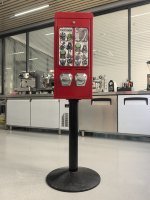 Distributeur automatique de cartes à collectionner, capacité 200-300, construction en acier galvanisé, options de paiement multiples