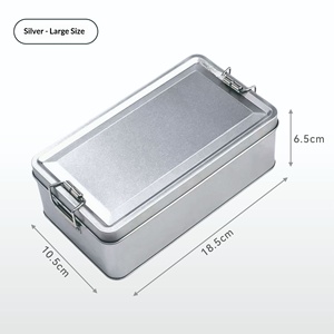 Boîte à pâtisserie <span class=keywords><strong>en</strong></span> <span class=keywords><strong>fer</strong></span> blanc avec fermeture à pression, boucle argentée, pot à bonbons, boucle à poulie, stockage alimentaire, gâteau à l'ananas, vente directe - Product Image 6