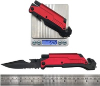 Allume-feu multifonction avec clip, torche, coupe-bouteille, ouvre-bouteille, couteau de survie
