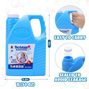 Huiye <span class=keywords><strong>1L</strong></span> bong bóng giải pháp Refill bong bóng tập trung mùa hè ngoài trời lễ hội hữu ích làm đầy chất lỏng nước bong bóng thổi máy - Product Image 3