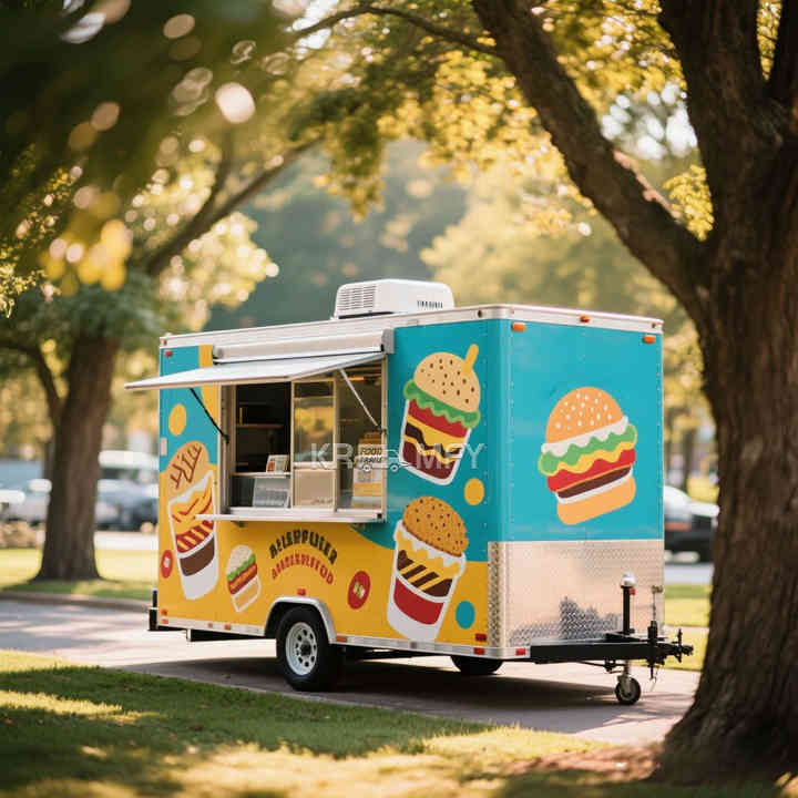 China Mobile Pizza Oven Food Truck Trailer Street Fast Food Trailer ...