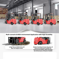 Nouveaux chariots élévateurs à fourche électriques ZOOYA ZYEFX525 2.5T/3.0T/3.5T/3.8T à batterie au lithium 4 roues motrices, à commande assise, pour la manutention de marchandises