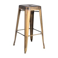 Vente directe d'usine SHENGTAI, tabourets de bar à domicile en métal solide sans dossier, couleur personnalisée, durables, usage commercial