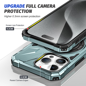 Custodia per telefono con anello 360 magnetico per iPhone 15 Pro 14 Plus <span class=keywords><strong>13</strong></span> 12 <span class=keywords><strong>Mini</strong></span> 11 Pro Max supporto per la ricarica Wireless <span class=keywords><strong>Cover</strong></span> antiurto - Product Image 2