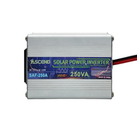 Convertisseur d'énergie solaire ASCEND 120W à onde sinusoïdale modifiée 12V DC vers 220V/230V AC pour voiture avec protections multiples SAF-250A