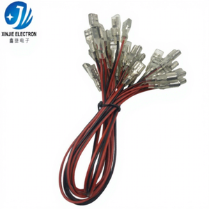 Kabel Terminal Spade Pria Merah Hitam PVC, Kabel Harness Kustom AWG & Panjang untuk Peralatan, Adaptor, LED, Koneksi Internal Mainan - Product Image 4