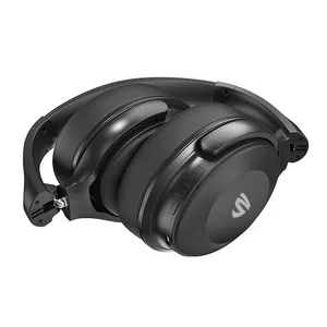 Casque bluetooth à logo personnalisé OEM, fabrication d'écouteurs sans fil à lumière rvb pour jeu sur l'oreille